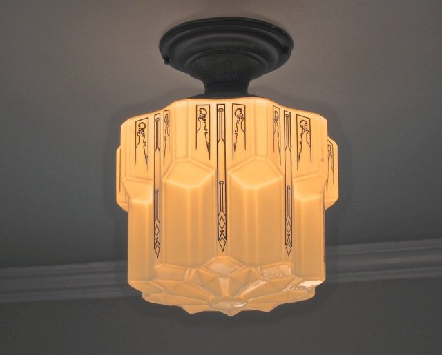 Unique antique Art Deco lighting 